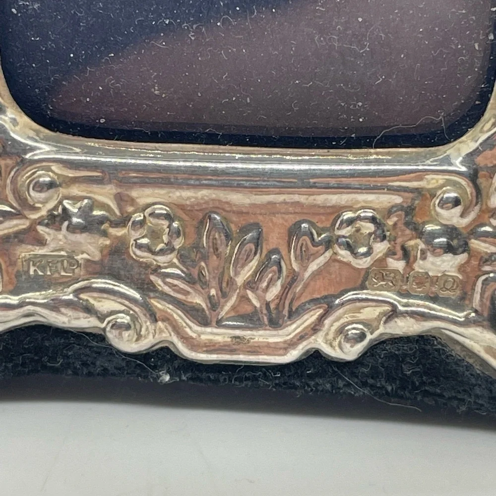 KFL Sterling Silver Repousse Ornate picture 2.75x3.50